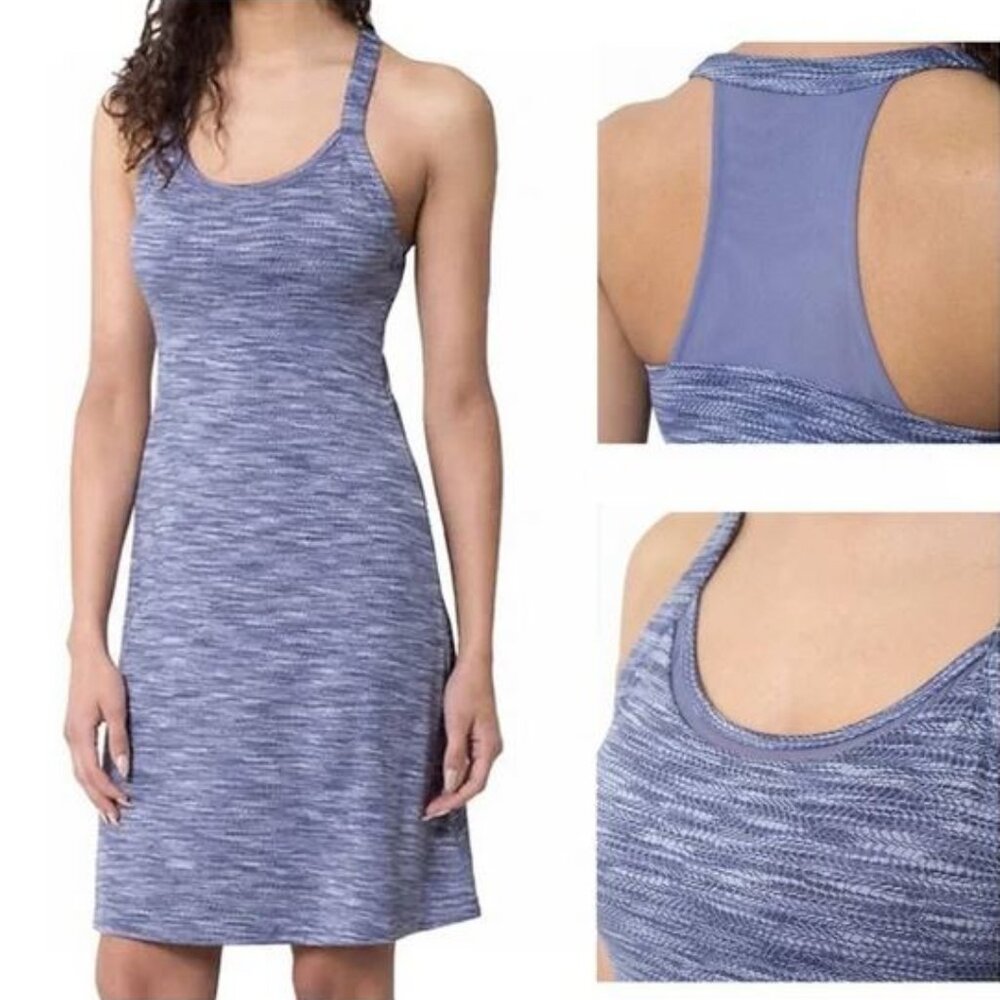 MPG Mondetta Performance Gear Periwinkle Built In Bra Travel Tennis Dress Sz S